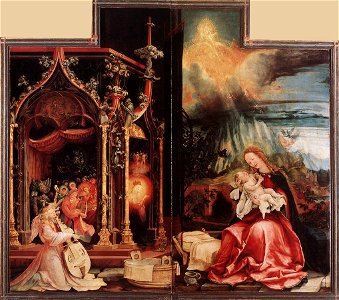 Matthias Grünewald - Concert of Angels and Nativity - WGA10738