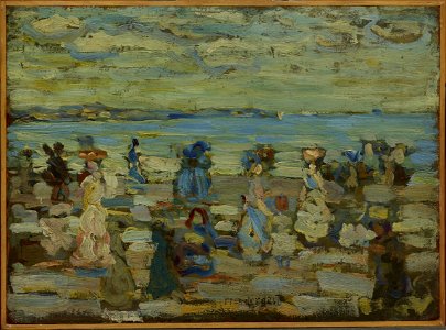 Maurice Brazil Prendergast - Beach Scene - 1962.23 - Dallas Museum of Art