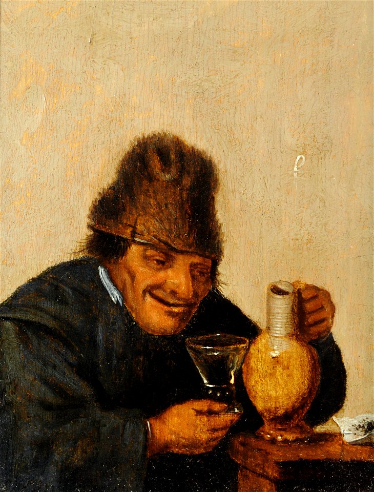 Mattheus van Helmont - Old Man Drinking