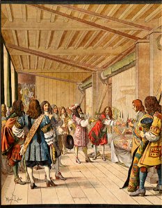 Maurice Leloir- Le Roy Soleil - Visite de Louis XIV aux Gobelins