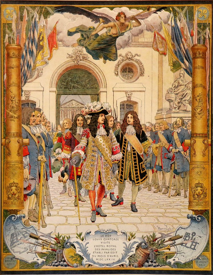 Maurice Leloir-Le Roy Soleil-Inauguration de l'hôtel royal des Invalides