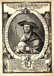 Mattäus von Lang von Wellenburg Porträt Matthaeus von Gottesgnaden Ertzbischoff zu Saltzburg c1600 ubs G 1496 II