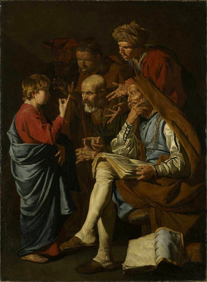 Matthias Stom - Der zwölfjährige Jesus unter den Schriftgelehrten - 1796 - Bavarian State Painting Collections