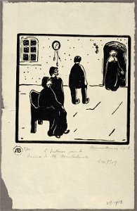 Maurice Brocas - L'Intruse pour le drame de Maeterlinck - Graphic work - Royal Library of Belgium - S.III 8509