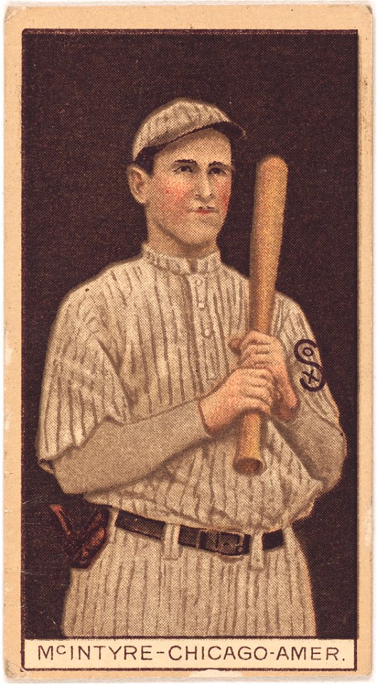 Matthew McIntyre, Chicago White Sox, baseball card portrait LCCN2008678035