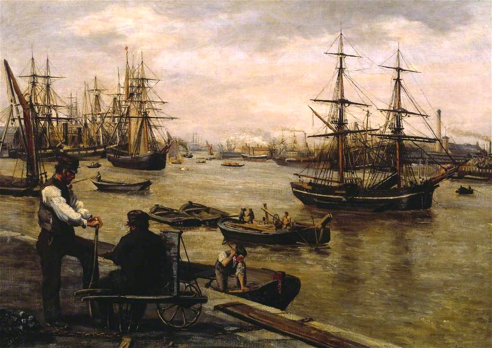 Matthew White Ridley (1837-1888) - The Pool of London - N03411 - National Gallery
