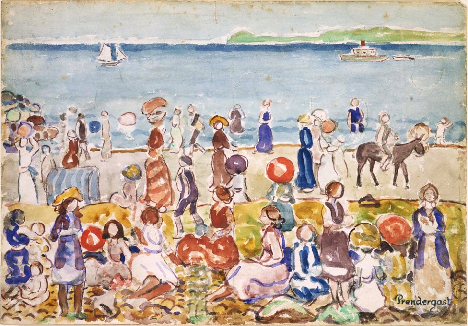 Maurice Prendergast - Revere Beach No. 2 - Google Art Project