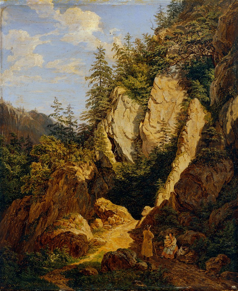 Matthias Rudolf Toma - Felsenpartie bei Schottwien - 3607 - Österreichische Galerie Belvedere