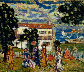 Maurice Prendergast - New England Village - 85.199 - Museum of Fine Arts, Houston