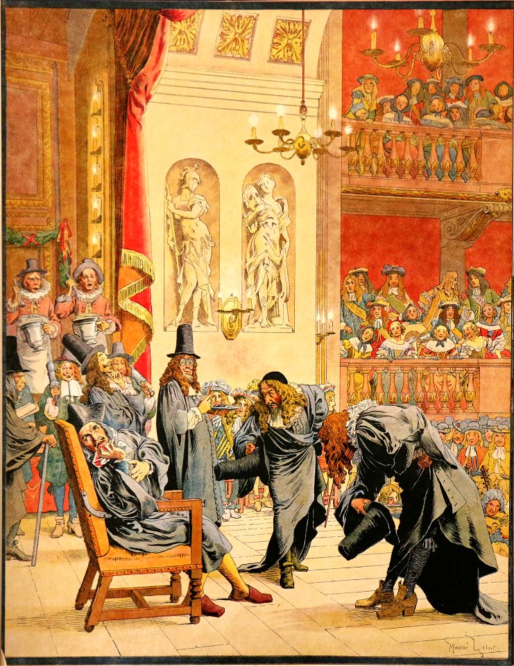 Maurice Leloir- Le Roy Soleil - La dernière représentation de Molière