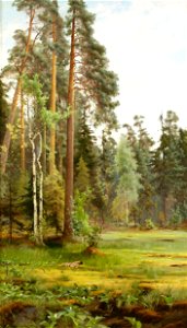Mauritz Lindström- Skogslandskap med glanta