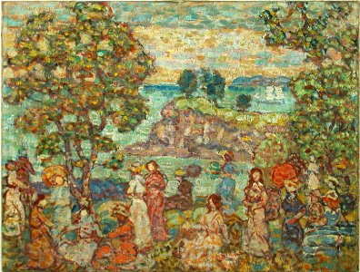 Maurice Brazil Prendergast - Landscape (Beach Scene) - BF514 - Barnes Foundation