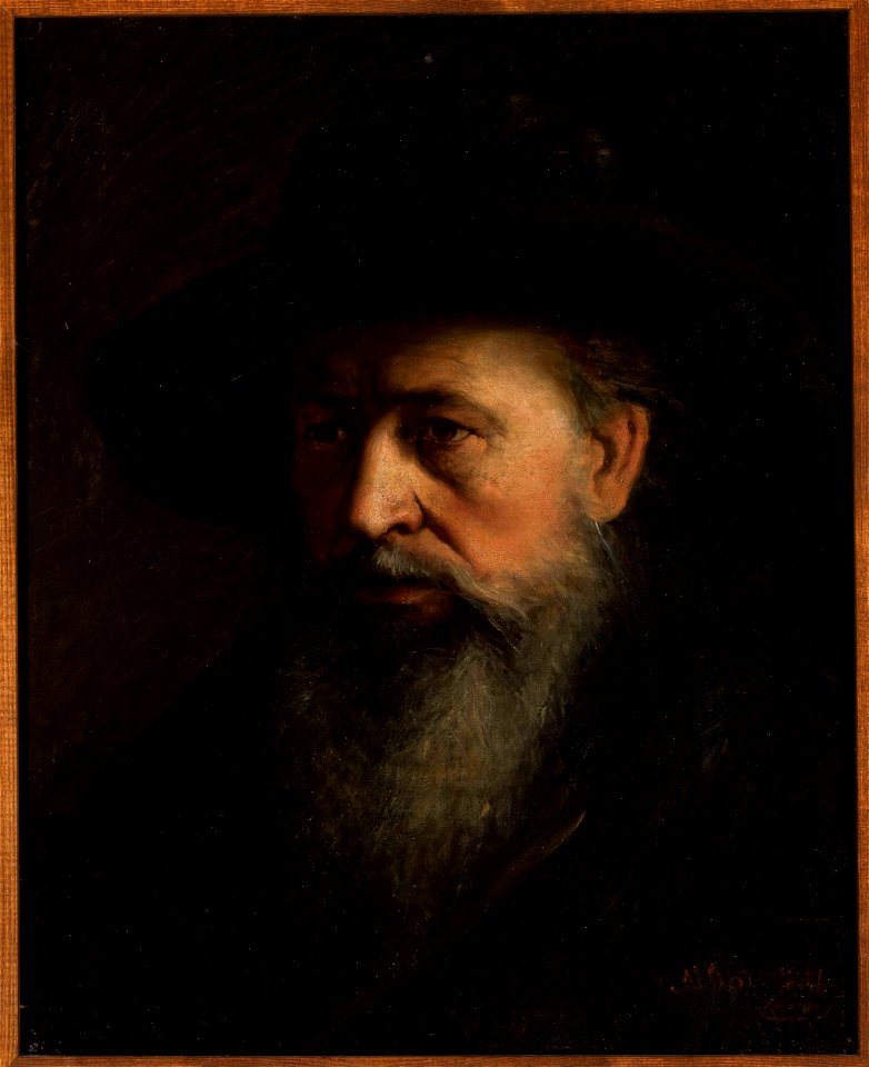 Maurycy Gottlieb - Portrait of a rabbi - MP 2300 MNW - National Museum in Warsaw