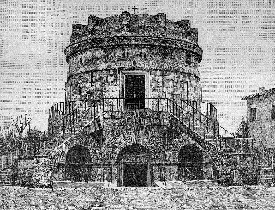 Mausoleo di Teodorico, ossia la Rotonda (xilografia)