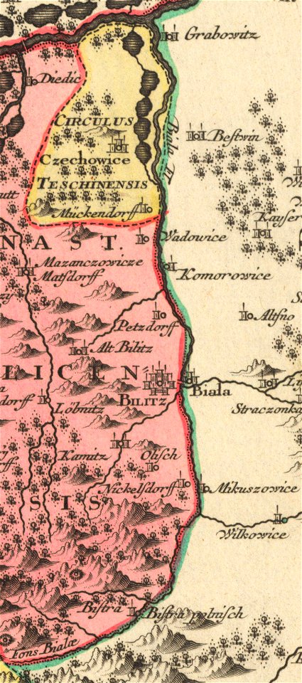 Mattheus Seuter, Ducatus Teschenensis-Fons Biala