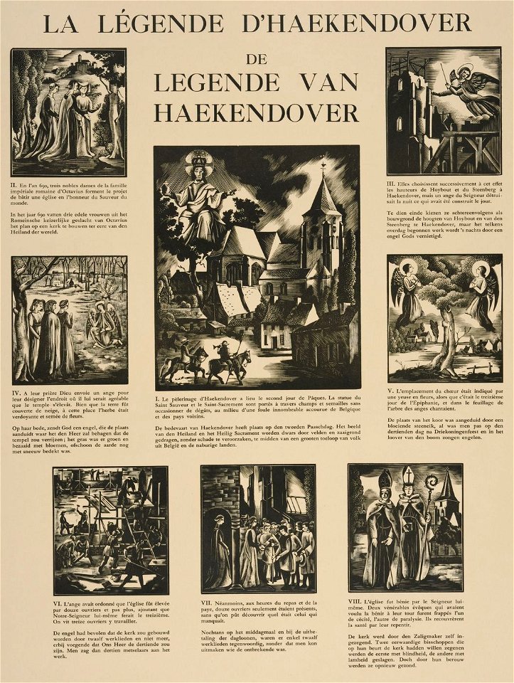 Maurice Brocas - Le Saint Sauveur. La Légende d'Haekendover - Graphic work - Royal Library of Belgium - 2385 C