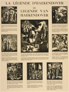 Maurice Brocas - Le Saint Sauveur. La Légende d'Haekendover - Graphic work - Royal Library of Belgium - 2385 C