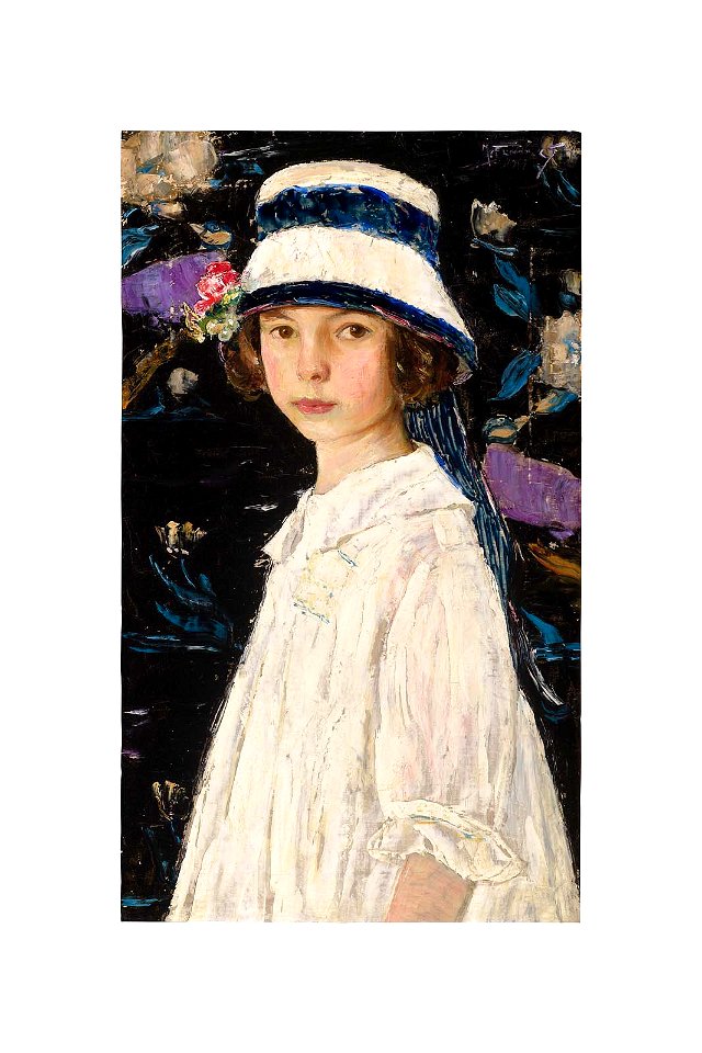 Maurice Fromkes - The Little White Bonnet (Carol Westmorland) - 48.544 - Museum of Fine Arts