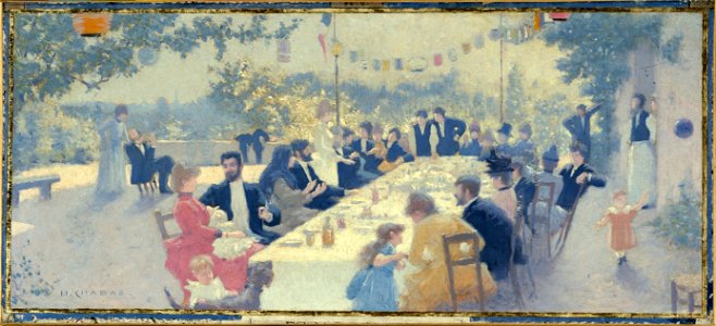 Maurice Chabas - Esquisse pour la salle des mariages de la mairie du 14ème , Repas nuptial - PPP3915 - Musée des Beaux-Arts de la ville de Paris