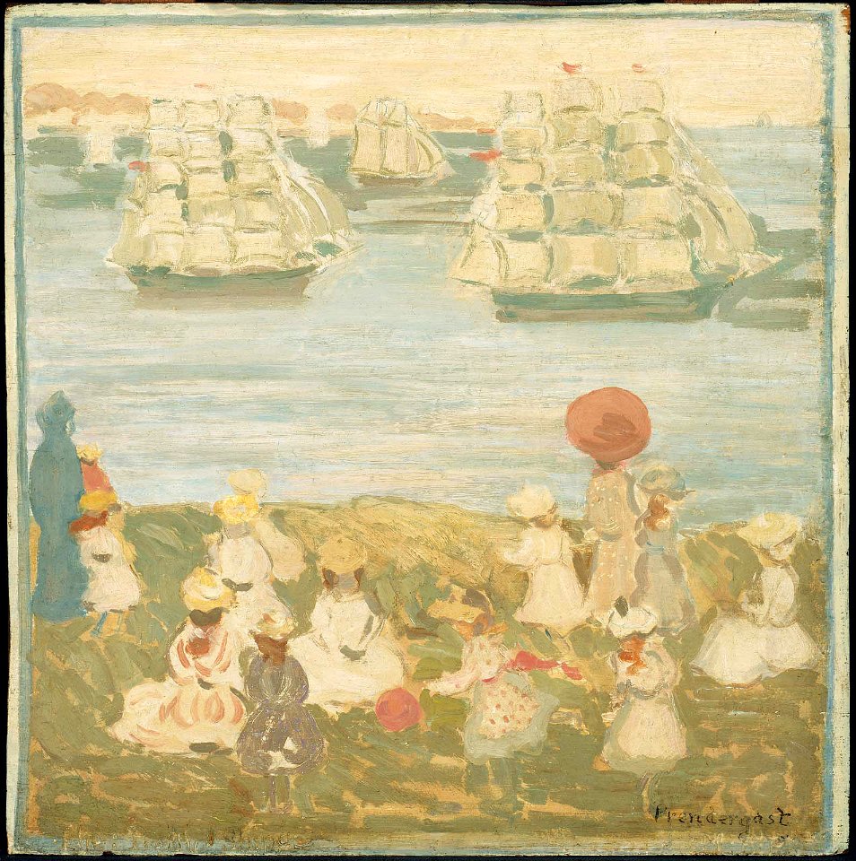 Maurice Brazil Prendergast - The Pretty Ships - 1971.708 - Museum of Fine Arts