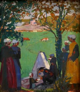 Maurice Denis-The Sacred Spring at Guidel-Hermitage Museum