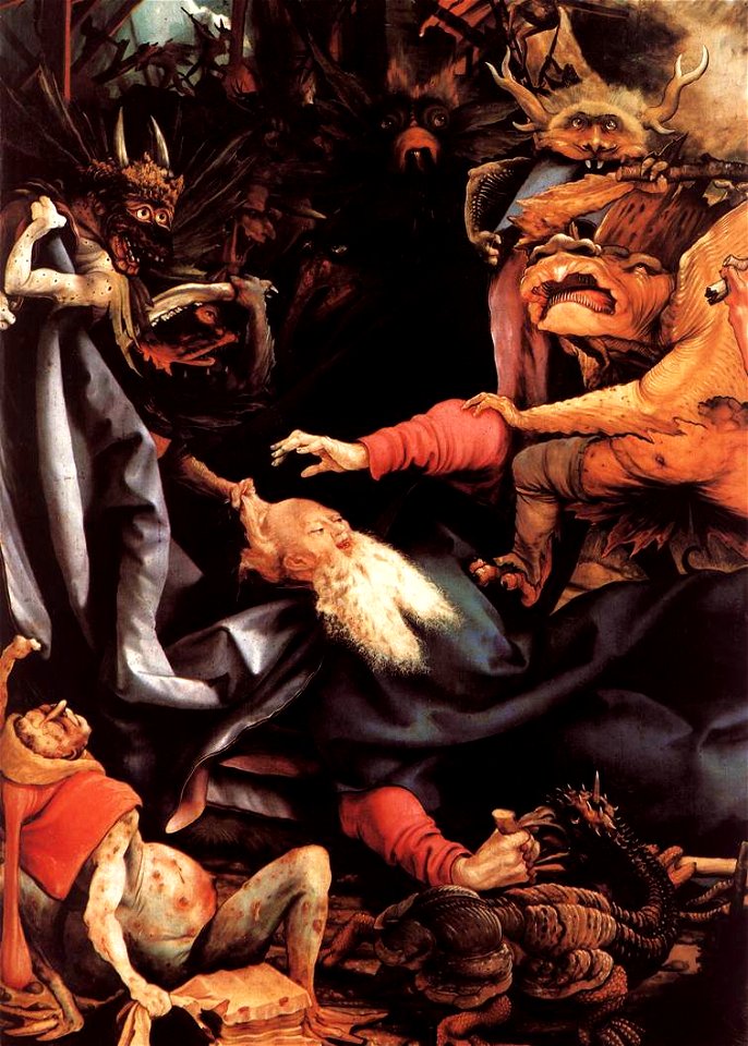 Matthias Grünewald - The Temptation of St Anthony (detail) - WGA10766