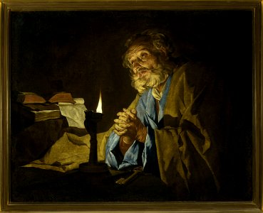 Matthias Stom - Saint Peter in prayer - M.Ob.1890 MNW - National Museum in Warsaw