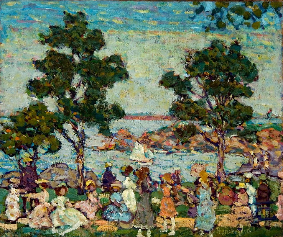 Maurice Brazil Prendergast - Landscape (Park Scene) - BF298 - Barnes Foundation