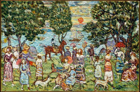 Maurice Brazil Prendergast - Sunset - 1989.228 - Museum of Fine Arts