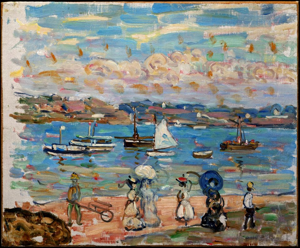 Maurice Brazil Prendergast - Promenade by the Sea - y1985-12 - Princeton University Art Museum