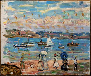 Maurice Brazil Prendergast - Promenade by the Sea - y1985-12 - Princeton University Art Museum