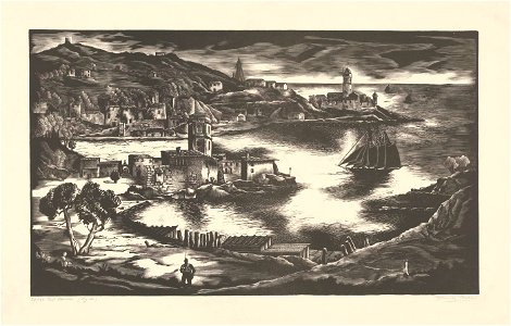 Maurice Brocas - Port-Vendres (Pyrénées Orientales) - Graphic work - Royal Library of Belgium - S.IV 28648