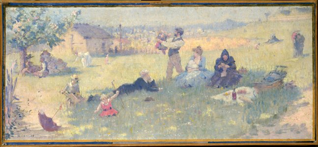 Maurice Chabas - Esquisse pour la salle des mariages de la mairie du 14ème , La famille - PPP3916 - Musée des Beaux-Arts de la ville de Paris