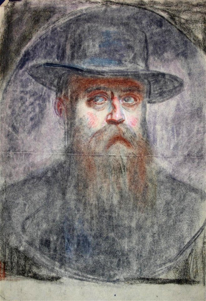 Max Kuschel - Selbstbildnis. Zeichnung