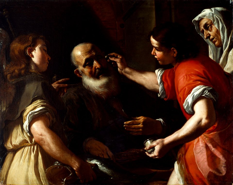 Mattia Preti - Tobias Healing His Father's Blindness - BF.1984.25 - Museum of Fine Arts