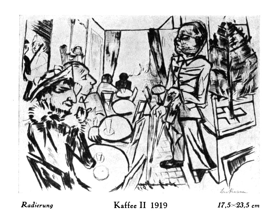 Max Beckmann - Kaffee II, 1919