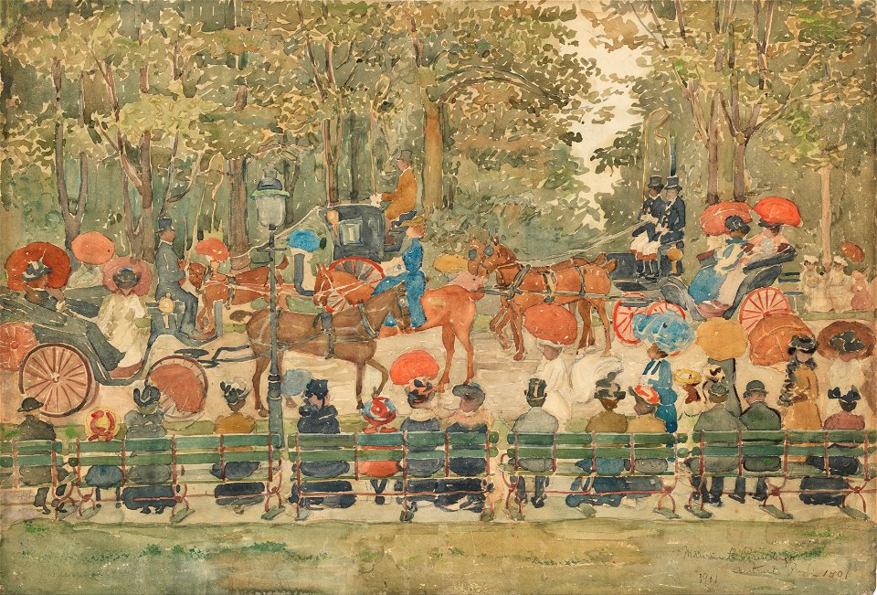 Maurice Prendergast - Central Park, 1901 - Google Art Project
