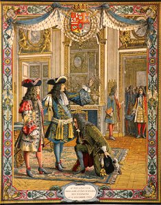 Maurice Leloir Le Roy Soleil Le duc d'Anjou proclamé roi d'Espagne