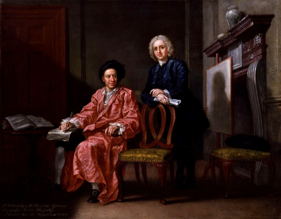 Maurice Greene; John Hoadly by Francis Hayman