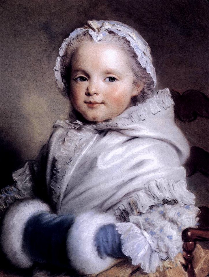 Maurice Quentin de La Tour - Portrait of Nicole Richard as Child - WGA12358