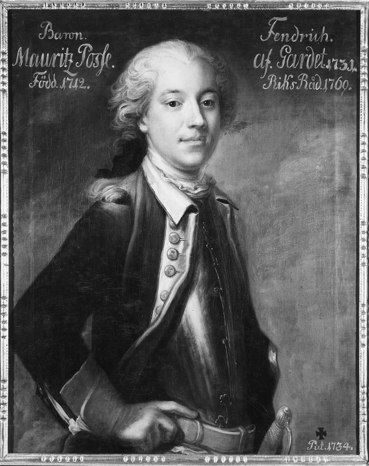 Mauritz Posse af Säby, 1712-84 (Lorens Pasch d.ä.) - Nationalmuseum - 15040