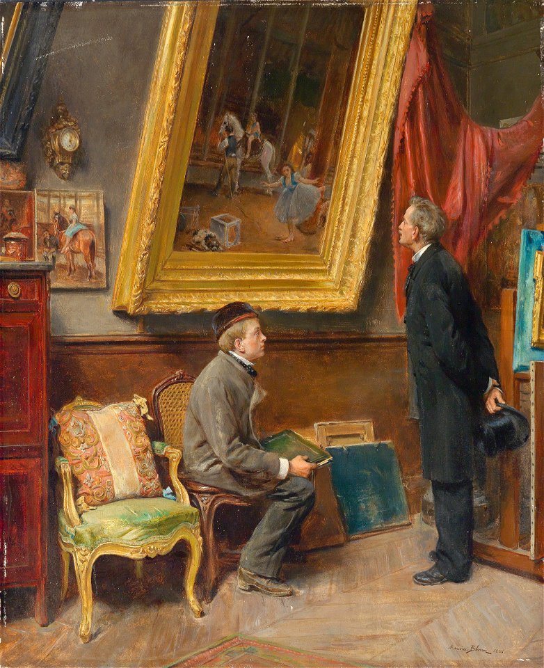 Maurice Blum Im Maleratelier 1885