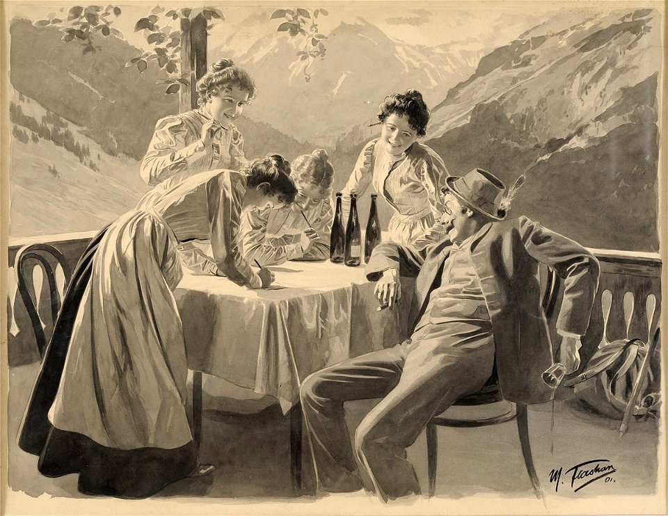 Max Flashar Ein trinkfester Zecher 1901