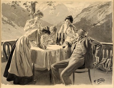 Max Flashar Ein trinkfester Zecher 1901