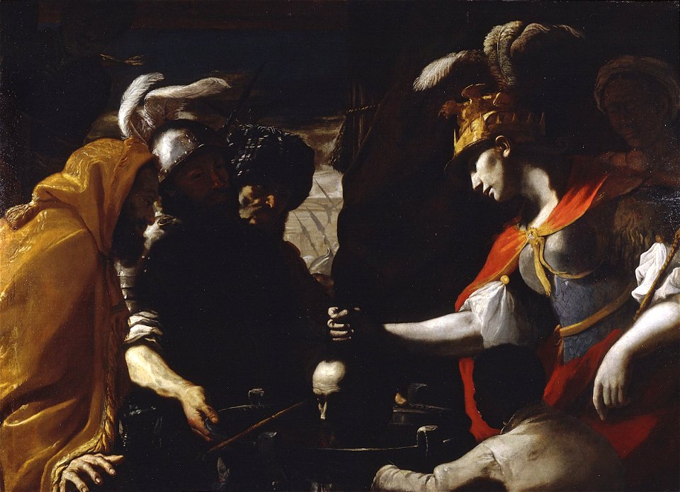 Mattia Preti - La regina Tomiri pone la testa di Ciro in un'otre di sangue