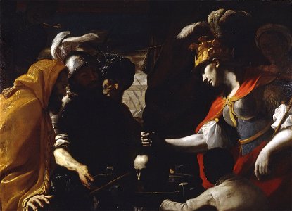 Mattia Preti - La regina Tomiri pone la testa di Ciro in un'otre di sangue