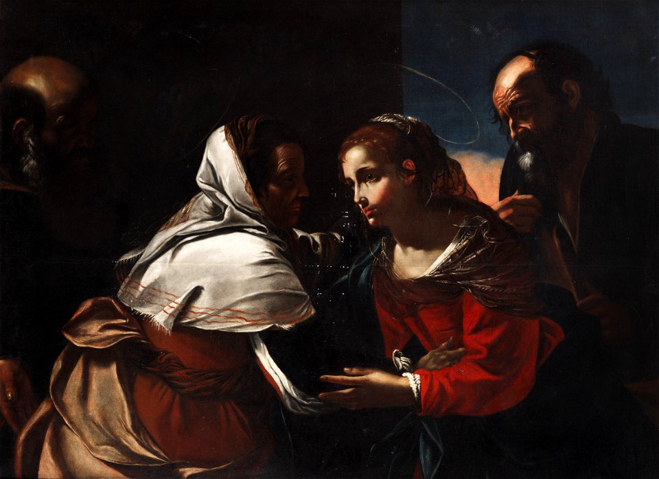 Mattia Preti und Gregorio Preti Maria und Josef zu Besuch bei Elisabeth und Zacharias