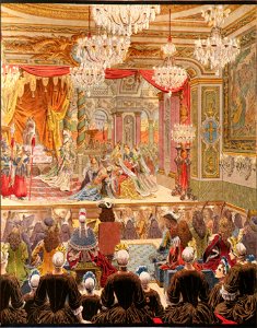 Maurice Leloir- Le Roy soleil- Première représentation d'Esther