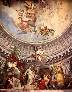 Maulbertsch, Franz - Ceiling fresco in the Episcopal Palace, Szombathely -1782. Free illustration for personal and commercial use.