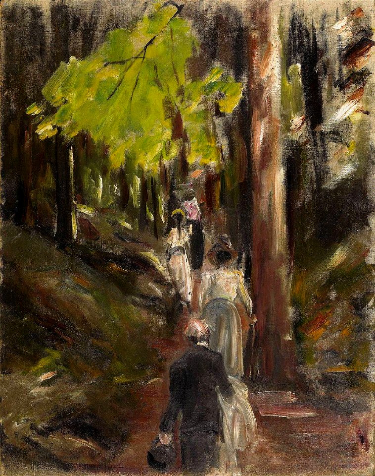 Max Liebermann Waldspaziergang im Harz 1899